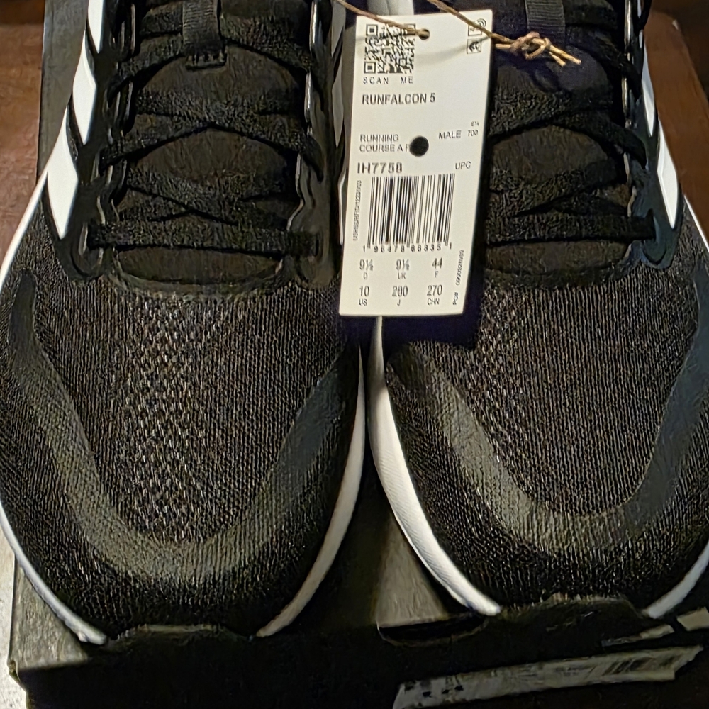 Adidas Black and White Runfalcon 3 Sneakers